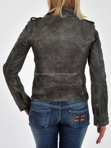 Veste en cuir décontractée pour femmes Vêtements d'extérieur élégants Coupe confortable Design moderne pour toutes les saisons et vêtements d'automne - Product Image 4