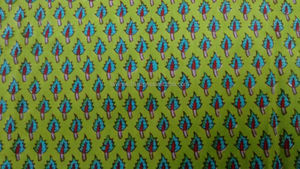 Tela suave con estampado de bloque a mano indio por metro, tela de algodón puro 100% para confección de vestidos, costura artesanal, tela suave con estampado a mano - Product Image 2