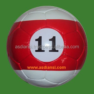 Ballon de football de table pour fans de handball Ballons de football de billard en cuir cousu à la main Tailles de vessie en latex 2-4 pour Backyard Kickback - Product Image 2
