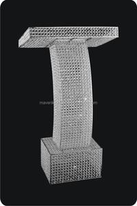 แท่นคริสตัลงานแต่งงาน, แท่นตกแต่งบนเสาสี่เหลี่ยม, แท่นงานแต่งงานกระจก เฟอร์นิเจอร์โรงเรียน แท่นเวที - Product Image 3