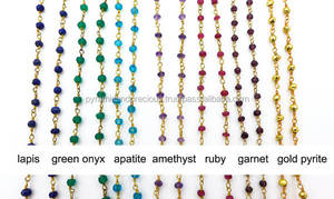 18 pouces arc-en-ciel Moonstone Gemstone perlé chaîne collier bijoux résultats et composants - Product Image 2