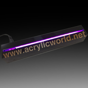 Zacro — présentoir à lumière led en acrylique, support moderne avec base/éclairage, panneau de bord éclairé - Product Image 4