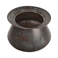 Fait à la main traditionnel couleur Antique indien laiton Bronze Pot en métal décor de maison Pot de fleur en métal décor de cuisine maison articles cadeaux