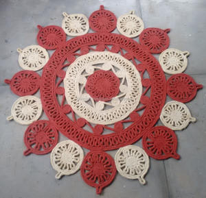 Tapis rond tressé en Jute, très doux, couverture de sol moderne, pour adultes, en treillis, taille personnalisée, offre spéciale - Product Image 3