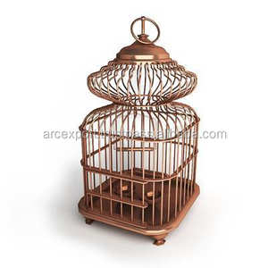 Jaula para Pájaros de Metal Antiguo de Cobre, Diseño Nuevo, Elegante, de la Mejor Calidad, Decoración, Jaula para Pájaros al por Mayor - Product Image 1