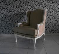 Fabricant de meubles Fauteuil à oreilles en bois Design moderne classique