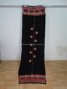 Rabari ผ้าคลุมพิมพ์ลายสำหรับสุนัขขนแกะสไตล์วินเทจขนาด106x28นิ้วผ้าคลุมไหล่แนวคลัทช์แบบแขวนผนังสไตล์วินเทจ - Product Image 2