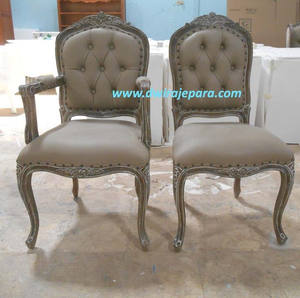 Indonesia Furniture - <b>Black</b> Antique Dining <b>Chair</b> Furniture - Product Image 4