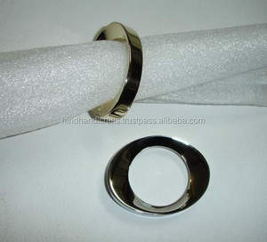 Indian Manufacturer's Unique Design Metal Napkin Holder Rings for Weddings <b>Parties</b> Restaurants Hotels - Product Image 4