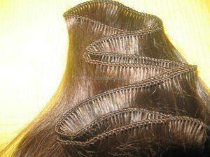 Cabello natural sin procesar 100%. El mejor cabello humano para tejer. 8 hilos hechos a mano para tejer cabello crudo de la India. - Product Image 3