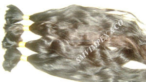 Temple de la India-cabello humano sin procesar, el mejor cabello humano indio - Product Image 6