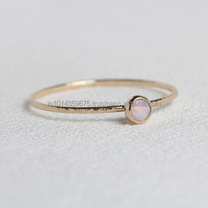 White <b>Opal</b> <b>Ring</b> White Stone Silver Plated Jewelry for Wedding Party Anniversary - Product Image 5