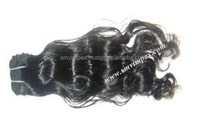 Cabello humano sin procesar. Cutícula alaigned Temple Virgin Remy hairs. Color natural Virgin Temple Hair Weaving - Product Image 5
