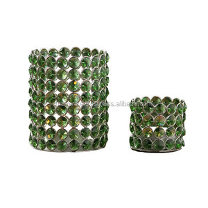 Classique or mariage décoratif métal cristal photophore votive pour la maison lumières de table décor rond bougie votive - Product Image 6
