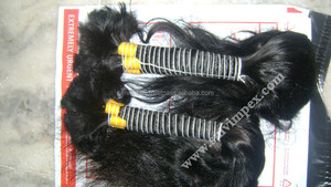 Pelo a granel crudo indio de la India Venta al por mayor de fábrica Directo Sin procesar a granel Paquete de cabello humano virgen brasileño - Product Image 6