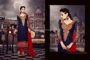 Premium Quality Kanya Libas <b>Wedding</b> Party Wear <b>Linen</b> Salwar Kameez with Siqunce Embroidery Work Anarkali Style for Women - Product Image 4