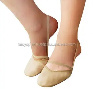 Soft Half Knitted Socks Rhythmic Gymnastics Toe Shoes Elastic Dance Feet  Protection Shoes Ballroom