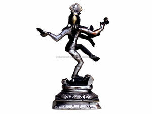 รูปปั้นทองสัมฤทธิ์นาทาราจทำด้วยมือของตกแต่งบ้านสไตล์อินเดีย - Product Image 4