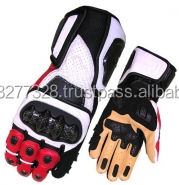 Guantes de cuero de primera calidad para montar en moto, cómodos y con un diseño único - Product Image 1
