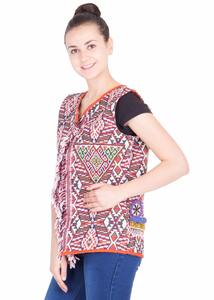 Chaleco de Mujer Bordado a Mano de Estilo Tribal Étnico Banjara Indio Tradicional que Refleja la Identidad Cultural - Product Image 3