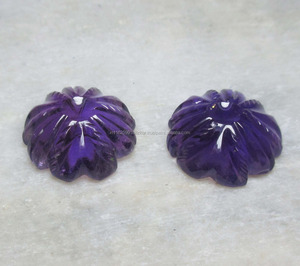 Amatista Natural, piedra preciosa suelta, flor tallada, piedra preciosa púrpura, precio al por mayor, semipreciosa, de alta calidad para hacer joyas - Product Image 1