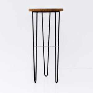 Modern Luxury <b>Round</b> Coffee <b>Table</b> Industrial Wooden Design Decorative Nesting Side <b>Table</b> for Dining Home Living Room Kitchen Use - Product Image 4