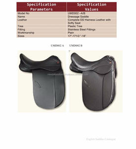 Golden Horse — support de selle pour course hippique, en métal, pour sieste, animal domestique, inde DD, cuir et marron foncé, 10 pièces, 14 15 16 17 18 S5005, 14, 15, 16, 18, 10122740 - Product Image 6