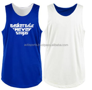 Maillots en maille réversibles de basket-ball de conception de dernière vente chaude personnalisés 100% maillot réversible en maille de poly - Product Image 1