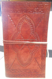 Vintage Strap Closure Embossed Leather <b>A6</b> Customizable Journal Diary Hand Engraved Hardcover Retro - Product Image 2
