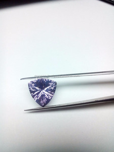 14mm Trillion Pink Amethyst Long Step Concave Cut - Product Image 3