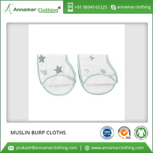 100% Cotton Super Soft Muslin Baby Burp Cloths for Bulk Purchase - Product Image 5