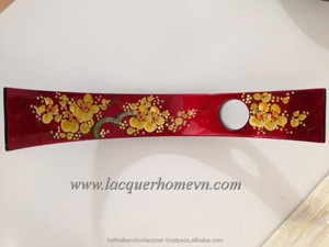 HT9046 Wood Lacquer wine holder stand, simple design, made in Vietnam- http://lacquerhomevn.com/ - Product Image 4