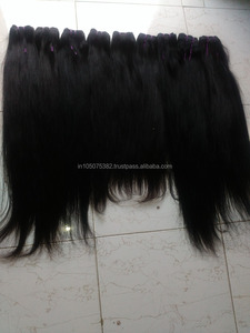 Trama de máquina de cabello humano Remy recto indio sin procesar para precios de fábrica - Product Image 4