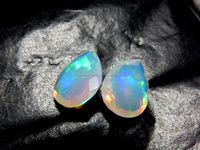 Opale d'Éthiopie en gros, pierre précieuse en vrac, 12x16mm, taille goutte de poire, effet de changement de couleur naturel, 5 carats, pour la fabrication de bijoux, prix d'usine