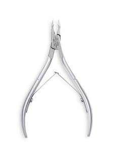 NGHIA OMI Pince à cuticules brillante CL-203C en acier inoxydable finition chromée à double ressorts articulés - Product Image 1