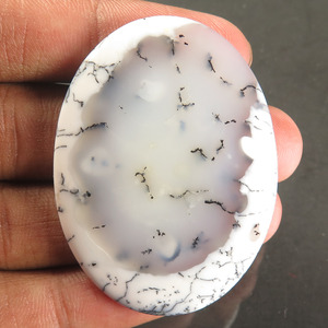 100% naturel Rare agate dendritique comptoir pierre bijoux en pierres précieuses en vrac pour les femmes pour faire des boucles d'oreilles et des bijoux de bague - Product Image 4