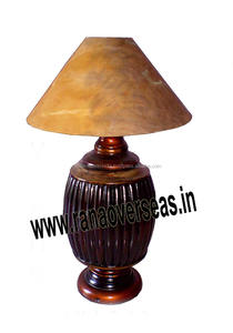 Lampe de Table en bois sculpté à la main, pour le bureau, l'hôtel et la maison, décoration de chambre à coucher - Product Image 2