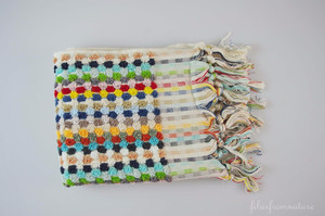 Pompon TURCO Asciugamano, Tovagliolo di Mano Peshkir, Pestemal, Cucina o per uso domestico Commercio All'ingrosso/Multi colore Handloomed Collezione - Product Image 4