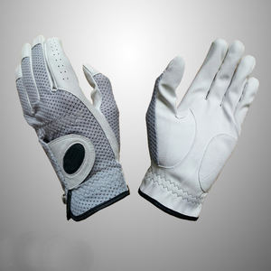 Guantes de Golf Blancos Premium de Cuero Cabretta y Material PU, Origen ID - Product Image 1