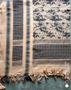 New Tan Camo Shemagh Tactical Desert <b>Scarf</b> Square Style for Outdoor Activities - Product Image 1