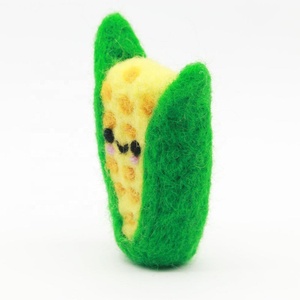 2019ขนแกะ nz ของตกแต่งคริสต์มาสที่เป็นมิตรกับสิ่งแวดล้อมสไตล์ช่างฝีมือชาวเนปาเลสทำด้วยมือผ้าสักหลาดขายดีอย่างหมดจดดีไซน์ใหม่เก็บเกี่ยวข้าวโพด - Product Image 3