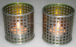 Stylish Ins Christmas Decor Metal <b>Tea</b> <b>Light</b> Candle <b>Holder</b> Perforated Design Home Decor Pillar Candle <b>Holders</b> Other Candle Jars - Product Image 5