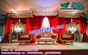 Escenario de Boda con Temática Occidental, Decoraciones para Escenarios de Bodas Asiáticas, Diseño de Escenario Asiático Mogul, Australia, Estados Unidos, Reino Unido, Irlanda - Product Image 6