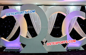 Decoración de Fondo para Escenario de Boda India, Paisley Dorado, Ligero, de Fibra de Vidrio, Paneles de Fondo para Boda con Tamaño Personalizado - Product Image 4