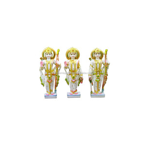 Marble Decorative Ram Darbar Statue - Product Image 1