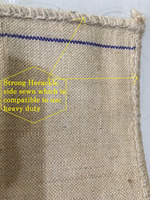 Sac en toile de jute robuste pour la lutte contre les inondations, la protection contre l'érosion, la construction, l'aménagement paysager et la protection des sols