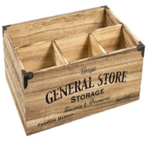 Handmade Vintage Solid <b>Wooden</b> <b>Crate</b> Style Storage Boxes Bins - Product Image 2