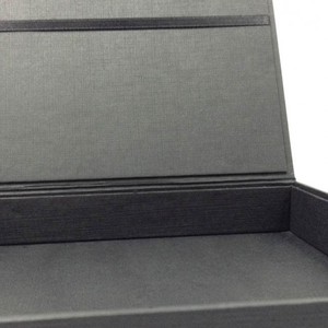 卸売黒ヒンジ付きふた紙結婚式の招待状ボックス - Product Image 2