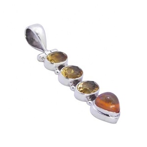 Colgante de ópalo etíope de Plata de Ley 925, joyería fina de múltiples piedras preciosas con estilo Vintage chapado en oro, proveedor de joyería de confianza - Product Image 1