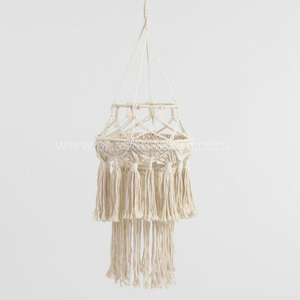 Modern Bohemian Bedside Study New Design Lampshades Macrame Hanging <b>Light</b> <b>Chandelier</b> - Product Image 6